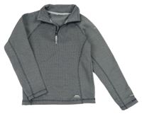 Tmavomodro-šedá vzorovaná mikina Trespass