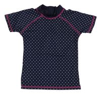 Tmavomodré puntíkaté UV tričko 