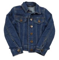 Tmavomodrá riflová crop bunda George