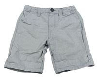 Modro-bílé pruhované chino plátěné kraťasy Denim Co.