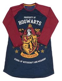 Tmavomodro-vínová noční košile Harry Potter 