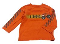Červené triko s monster truck Next