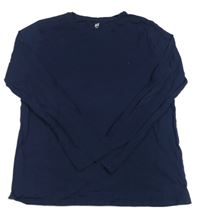 Tmavomodré triko H&M