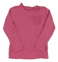 Růžové triko se srdíčkem Boden