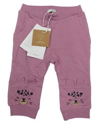 Nové - Růžové tepláky s leopardy Name it