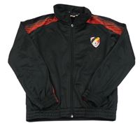 Černo-červená propínací fotbalová mikina Belgium