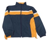 Tmavomodro-oranžová šusťáková jarní bunda Alive