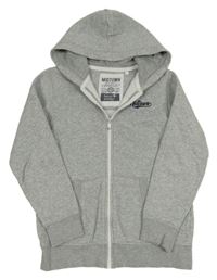 Šedá propínací mikina s kapucí C&A