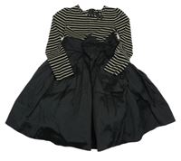 Nové - Černé šaty s mašlí Next 