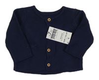 Nové - Tmavomodrý propínací svetr Matalan