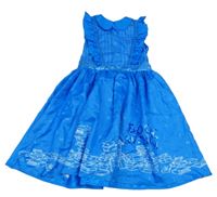Kostým - Modré šaty s krajkou - Matylda 