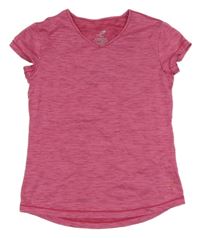 Růžové melírované sportovní funkční tričko Energetics 