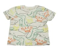 Bílé tričko se zvířátky Topomini