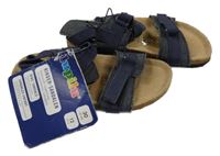 Nové - Tmavomodré plátěné sandály Lupilu vel. 30