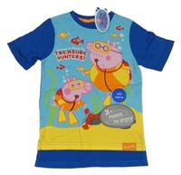 Nové - Tmavomodro-tyrkysové tričko s Tomíkem Nutmeg