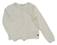 Bílý propínací svetr H&M