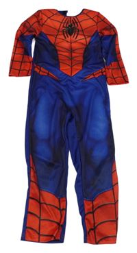 Kostým - Tmavomodro-červený overal - Spider-man