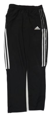 Černé sportovní kalhoty s logem Adidas