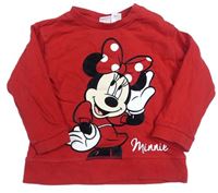 Červená mikina s Minnie H&M