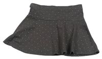 Tmavošedá puntíkatá melírovaná sukně H&M
