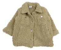 Béžová huňatá podšitá bunda zn. PEP&CO