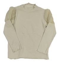 Smetanový žebrovaný rolák Cutey