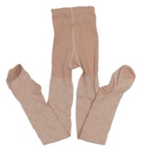 Pudrové punčocháče se srdíčky H&M