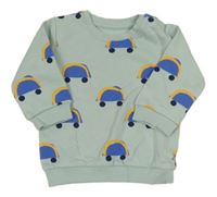 Mentolová mikina s auty M&S