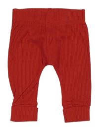 Červené žebrované turecké tepláky PRIMARK