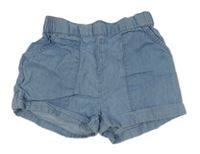 Světlemodré riflové kraťasy