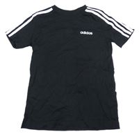 Černo-bílé tričko Adidas