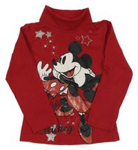 Tmavočervený rolák s Minnie C&A