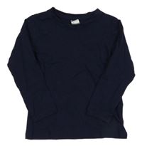 Tmavomodré triko H&M