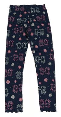 Tmavomodré legíny s Peppa Pig