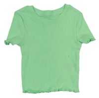 Zelené žebrované tričko Primark