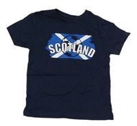 Tmavomodré tričko s fotbalovým míčem - Scotland Primark
