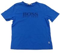 Modré tričko s logem Hugo Boss