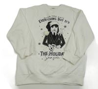 Smetanová dlouhá mikina s Wednesday C&A