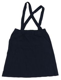 Tmavomodrá tepláková sukně s kšandami LC Waikiki