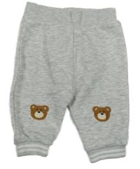 Světlešedé melírované tepláky s medvědy River Island