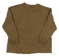 Hnědé žebrované mikinotriko F&F