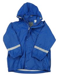 Modrá nepromokavá bunda s kapucí Base Camp