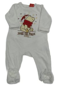 Bílý sametový overal s Púem Disney