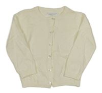 Smetanový puntíkatý propínací svetr Primark