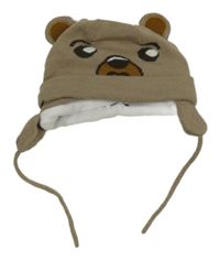 Hnědá čepice - medvěd Dopodopo