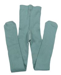 Zelené žebrované punčocháče M&S