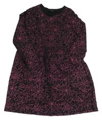 Černé bavlněné šaty s pavučinami George