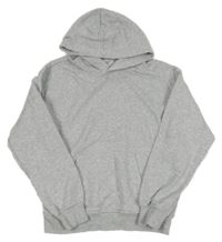 Šedá melírovaná mikina s kapucí H&M