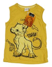 Nové - Hořčicové tílko se Simbou - Lví král Disney