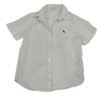 Smetanová košile s výšivkou H&M